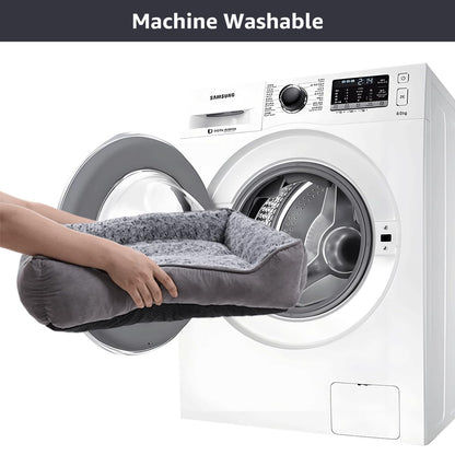 Petzeen Hundesofa aus Plüsch – Waschbar & Rutschfest Weiches Hundebett