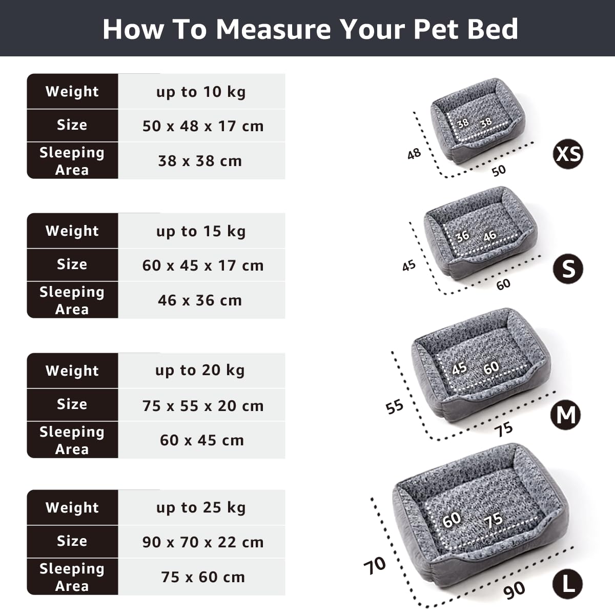 Petzeen Hundesofa aus Plüsch – Waschbar & Rutschfest Weiches Hundebett